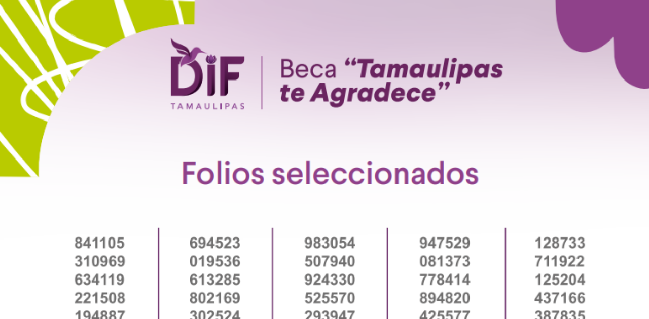 Resultados Beca Tamaulipas te Agradece 2025. Checa si estás en la lista