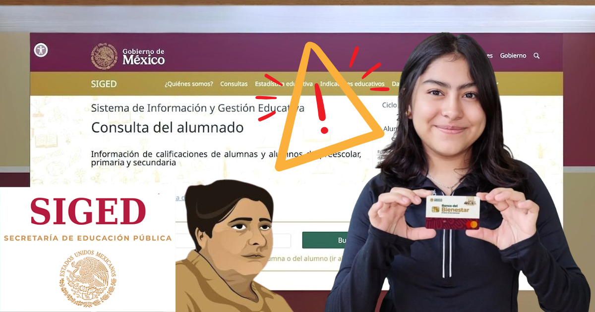 Aviso importante sobre el SIGED en el registro de la Beca Rita Cetina. No lo ignores