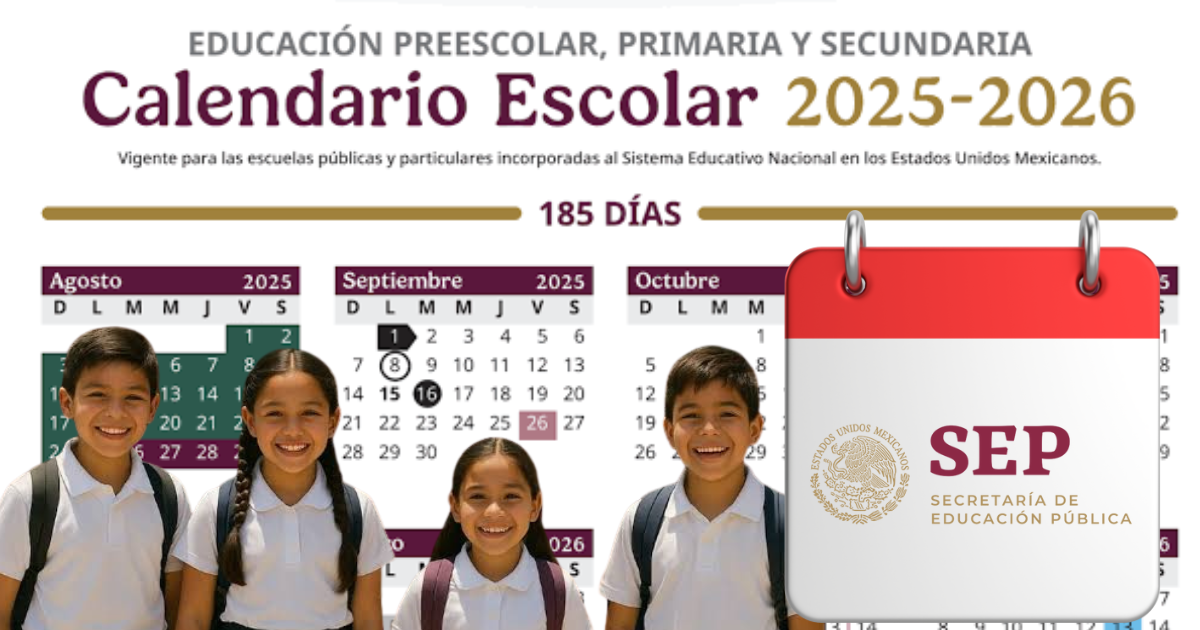 SEP confirma otro puente escolar en septiembre 2025. Checa la fecha aquí