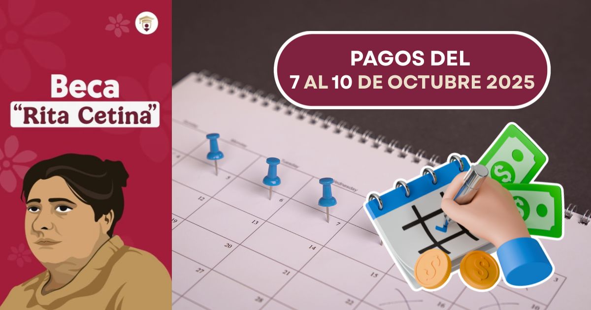 Del 7 al 10 de octubre depositan la Beca Rita Cetina a estos alumnos. Verifica si cobras.