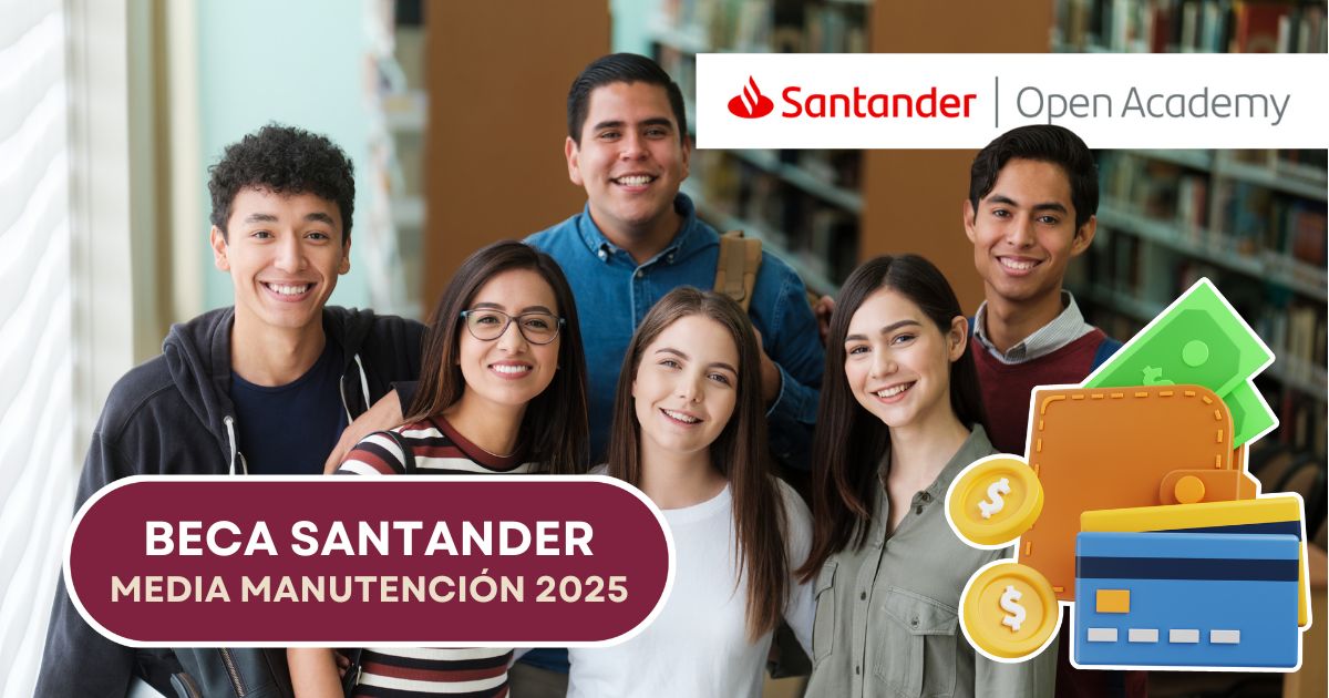 Santander lanza beca de 4 mil 500 pesos para estudiantes universitarios. Checa cómo inscribirte