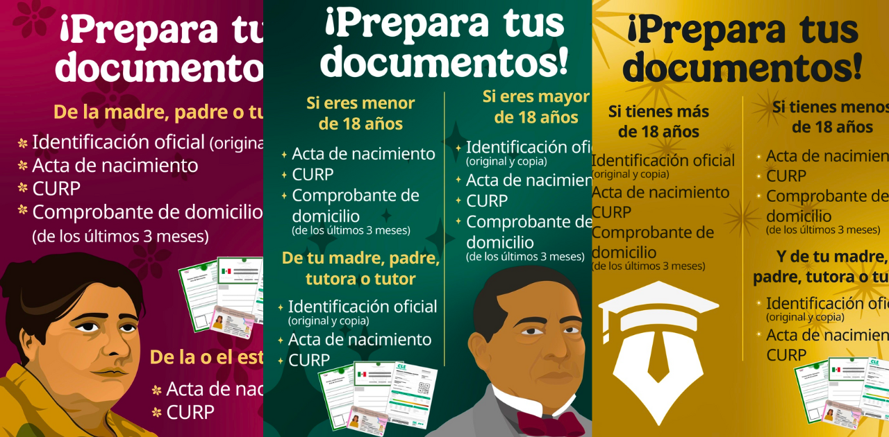 Documentos para la entrega de tu tarjeta de las Becas Bienestar 2025. Checa la lista