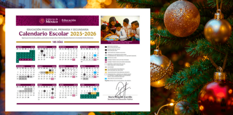 checa cuándo salen y cuándo regresan a clases