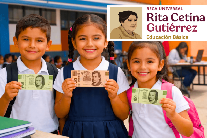 Estos alumnos recibirán TRES pagos juntos de la Beca Rita Cetina en enero 2026. Mira quiénes