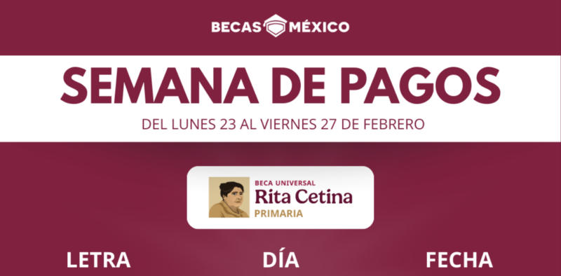 estudiantes que reciben su pago del 23 al 27 de febrero